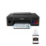Canon PIXMA G3400 Wireless Multi-Functional Ink Printer + GI-490 Black Ink Bottle
